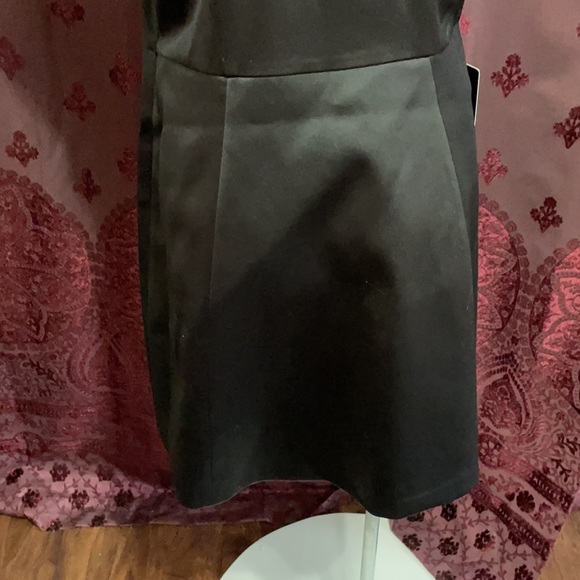 Express Satin Little Black Dress Size 14 - Picture 3 of 9